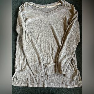 very costly simple grey sweater